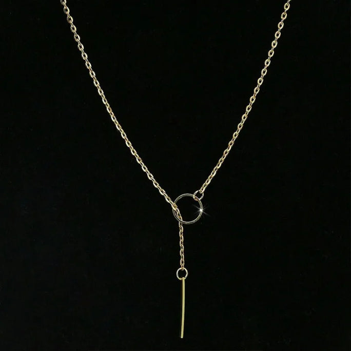 Minimalist Round Pendant Necklace